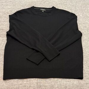 Banana Republic Men's Crewneck Merino Black Sweater